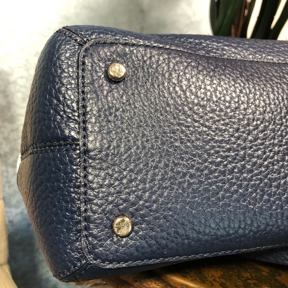 💕SOLD💕Kate Spade ♠️ two tone leather satchel Handbag - Picture 7 of 8